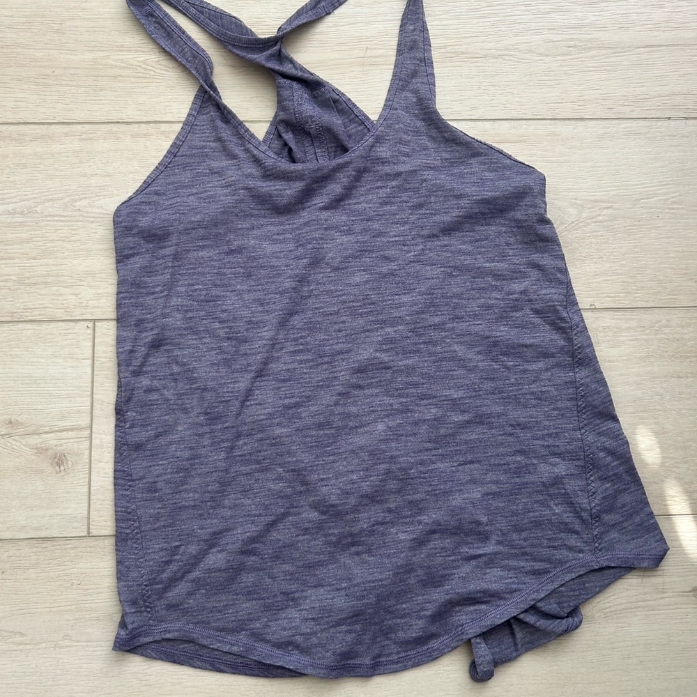 lululemon athletica Heathered Purple Crossback Tank